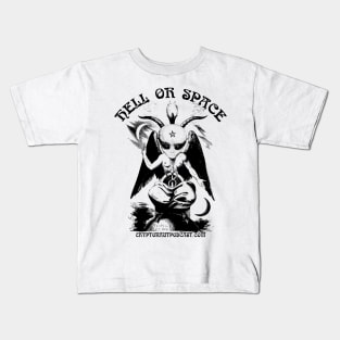 Hell Or Space - Alien Baphomet Kids T-Shirt